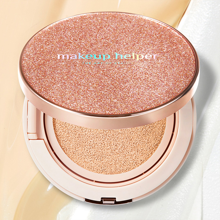 Makeup Helper Ampoule Glow Cushion #21 Peach – Watery Glow Secret (23G)